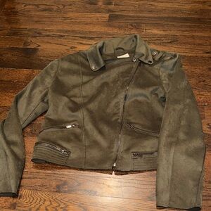Olive Green Women's bomber Jacket